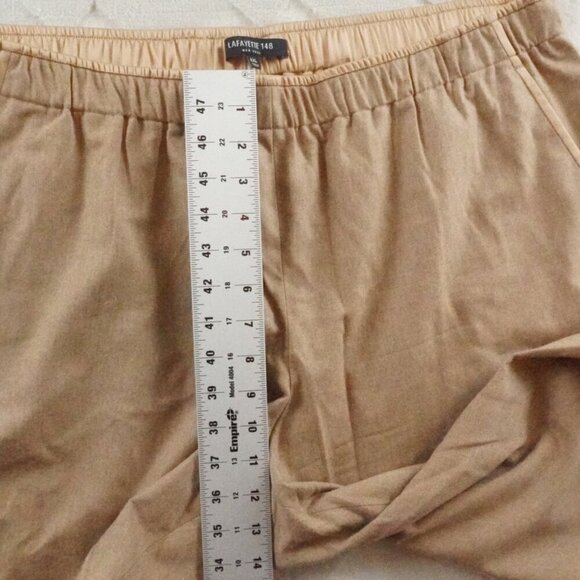 Lafayette 148 New York Beige Ankle Pants - Picture 8 of 12